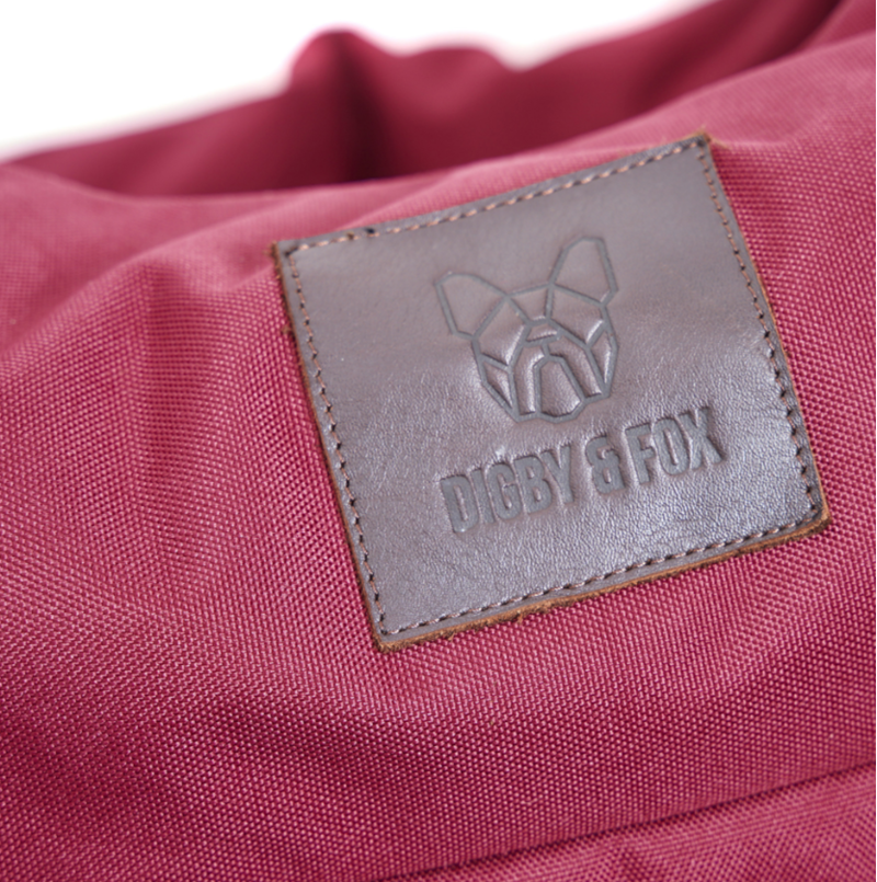 Digby and Fox Nest Dog Bed - Small Maroon-2